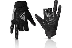 Glove Station Hyper-Fit Tactical Shooting & Work Gloves - Gray, Small - 2 Fingerless Design Paintball & Airsoft Gear for Men with Outstanding Grip for Combat, Hunting, Shooting, & Work