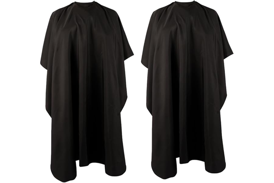 YELEGAI Professional Hair Cutting Cape(2 Pack), Salon Barber Cape with Adjustable Snap Closure