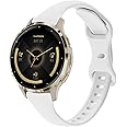 TUCOMO Slim Silicone Watch Bands Compatible with Garmin Venu 3S / Vivoactive 4S / Venu 2S / Vivomove 3S, 18mm Thin Soft Narrow Sport Replacement Wristband Straps for Garmin Forerunner 255s/265S