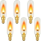 Vicstone E12 Flame Light Bulbs for Halloween Christmas Decorations, 2 Modes | LED Realistic Flickering Light Bulbs, Candelabra Chandelier Light Bulbs for Outdoor Indoor Decor, Porch Patio Living Room Use