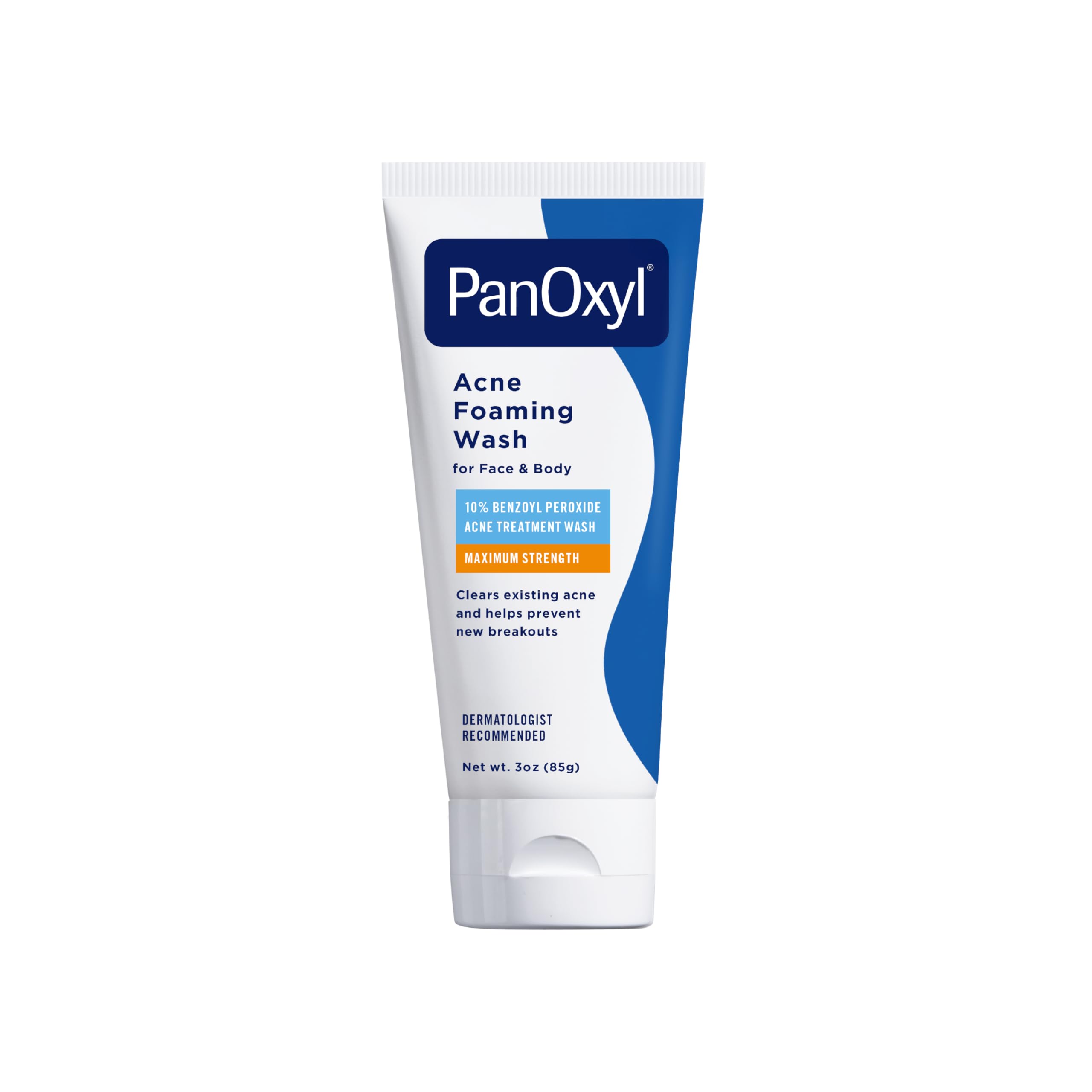 Photo 1 of PanOxyl Acne Foaming Wash Benzoyl Peroxide 10% Maximum Strength Antimicrobial, 3 oz. - Travel Size