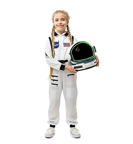 AEROSQUAD Astronaut Costume for Kids with Helmet, Halloween Costumes ...