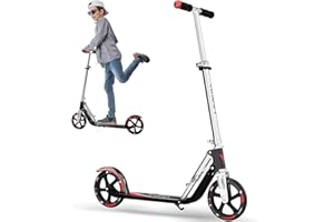 LEEYV Scooter for Kids 6-12 & Adults | Adjustable Height, Foldable, Lightweight Aluminum Frame | Holds Up to 220lbs | Smooth Ride on Any Terrain