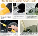 Flintronic Fuel Syphon Pump Large Inner Dia 15 mm with 2 m Hose Manual view 3