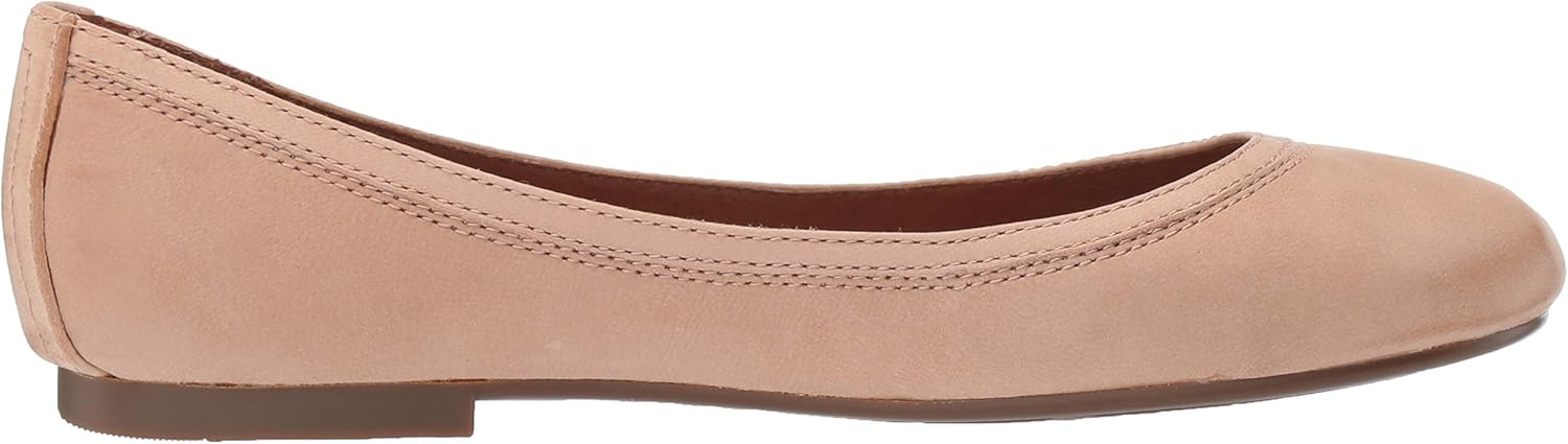 frye carrie leather flat