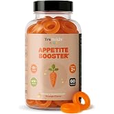 TruHeight Kids Appetite Booster Gummies (Orange, Ages 2+) All Natural Toddler &amp; Kids Appetite Stimulant to Eat More - Weight Gain Supplements - Vitamins for Underweight Children - Picky Eater Vitamin