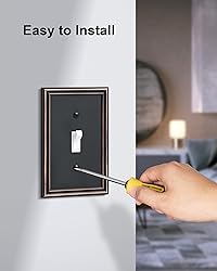 TREEWELL 4-Pack Single Toggle Light Switch Cover