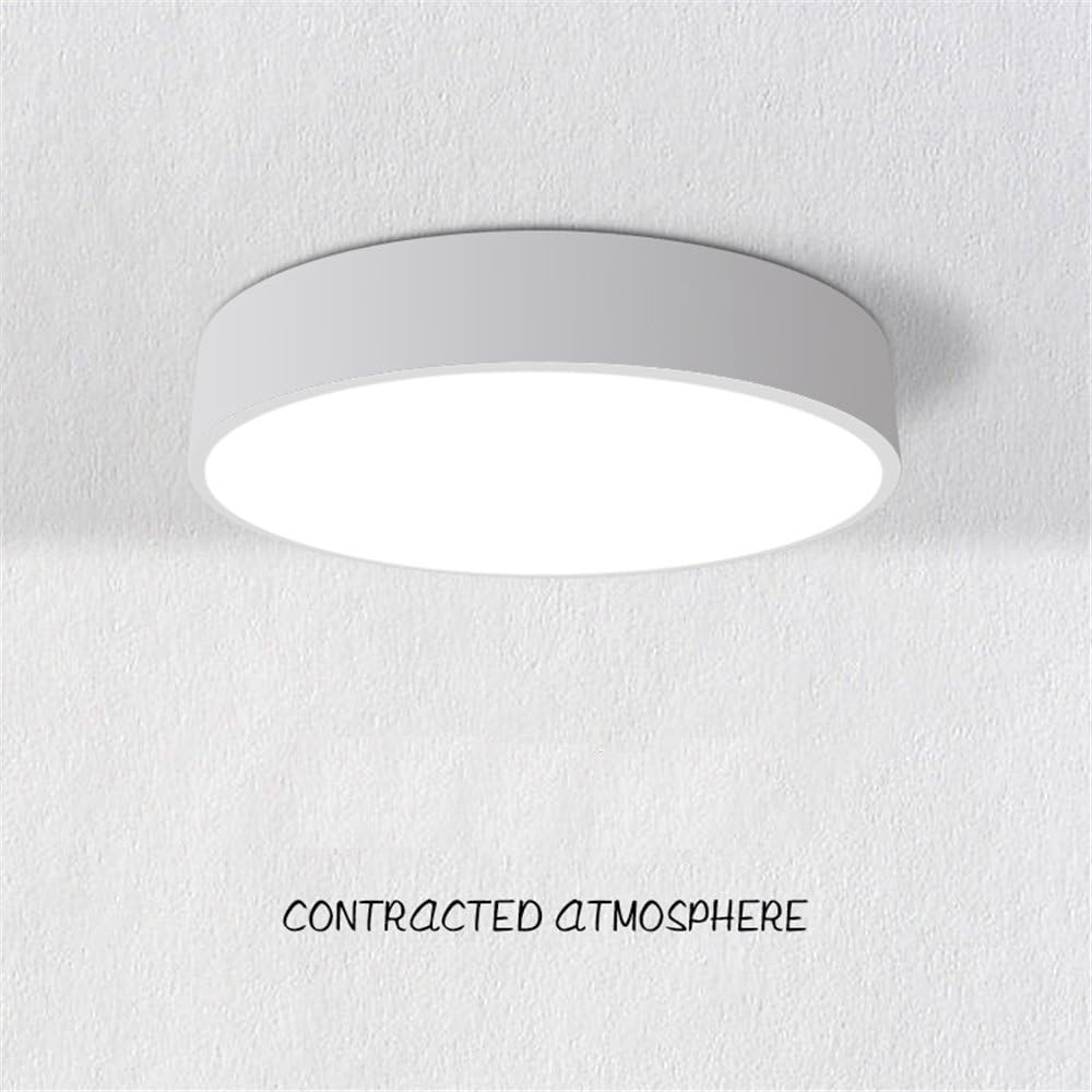 Modern Simple Iron Circular Ceiling Lamps Creative Bedroom lights, living room LED Master Bedroom Lighting Room Lighting White Light Modern Weiß, 60cm [Energy Class A+++]