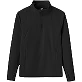 MoFiz Girls Long Sleeve Equestrian Riding Shirt Soft Thermal Half Zip Fleece Lined Jacket for Winter Horseback Riding Kids