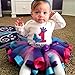 traderplus Baby Girls Colorful Layered Dance Outdoor Rainbow Tutu Skirt (Large 7-9 Years, A)