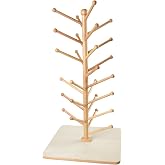 Cre8tive Minds MTC-501 Education Wooden Puppet Tree, Finger Puppet Stand, Holds 26 Puppets, 2-Section Pole Design, 3.7" x 21" x 20.5"