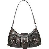 Verdusa Shoulder Bag for Women Y2k Purse Mini Purse Cute Purse Goth Punk Vintage Purse | Top Handle, Buckle, Punk, Purses, Bags