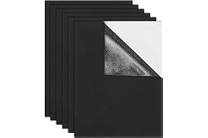 Self Adhesive Foam Padding Sheets 3mm Sticky Craft Eva Foam Paper Sheets Black for Crafting Photo Frames 30 X 21cm