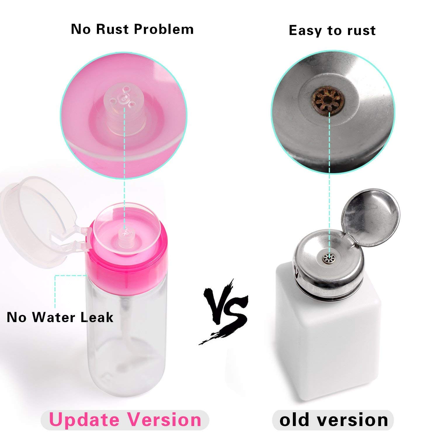BTArtbox Gel Nail Polish Remover Set 1000PCS Lint Free Nail Wipes Cotton Pads With 1PCS Push Down Pump Dispenser Bottle for Professional Soak Off Gel Polish Remover Acrylic Nail Remover : Beauty