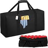 CSOKRE Heavy Duty Carrying Bag Compatible with Giant 4 in a Row Game,[Front Pocket+840d Oxford] Easy Storage for Jumbo 4 to Score Four Outdoor Yard Game Large Storage Bag(Game Not Included)