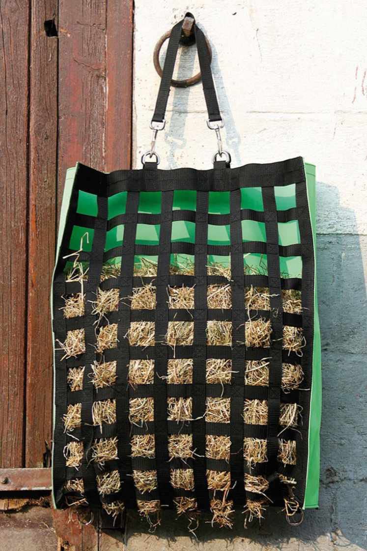 Hay bag, hay pocket hay net | feed sack | hay bag with wide feed openings, reinforced and large