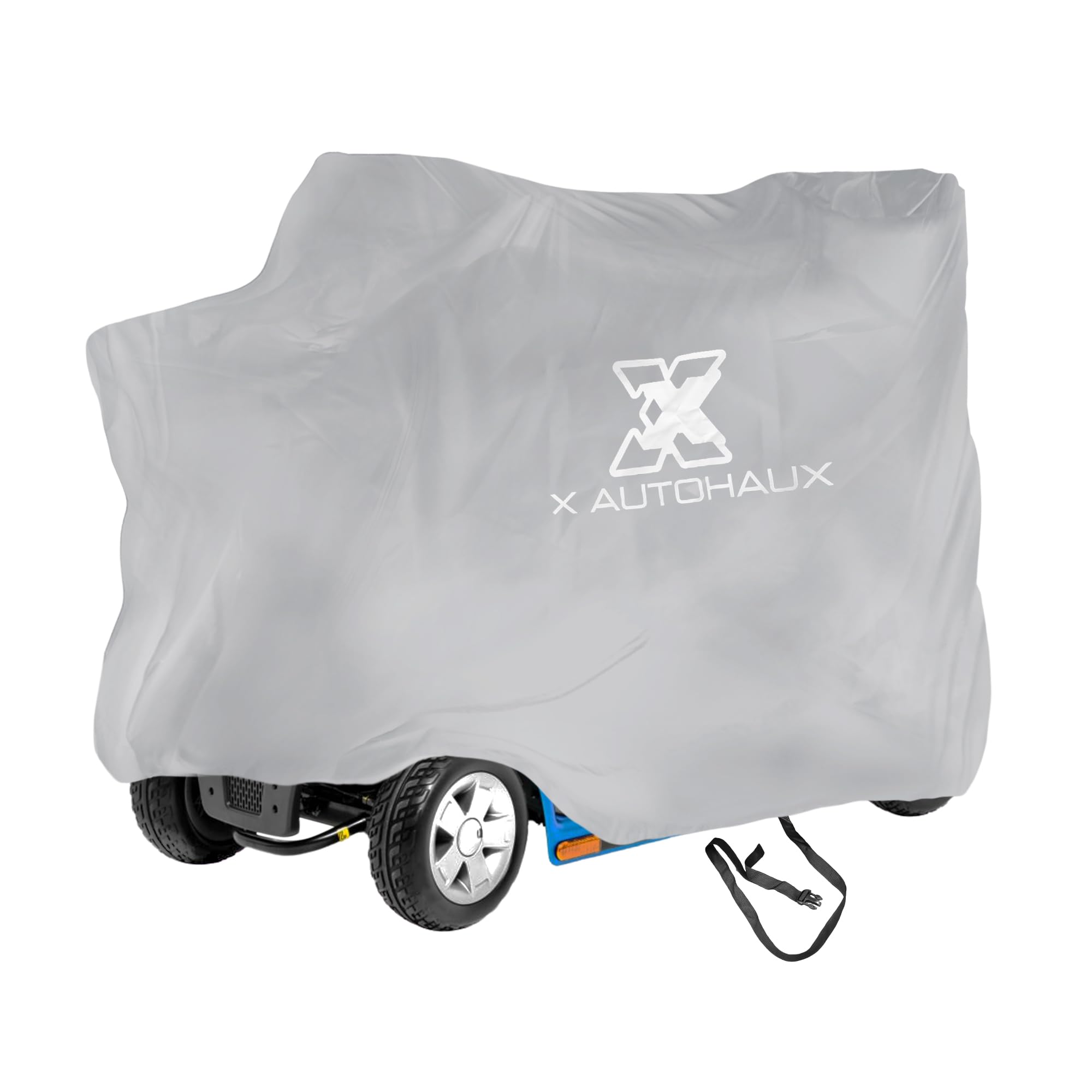X AUTOHAUX Mobility Scooter Cover Rain Transport Protection Grey