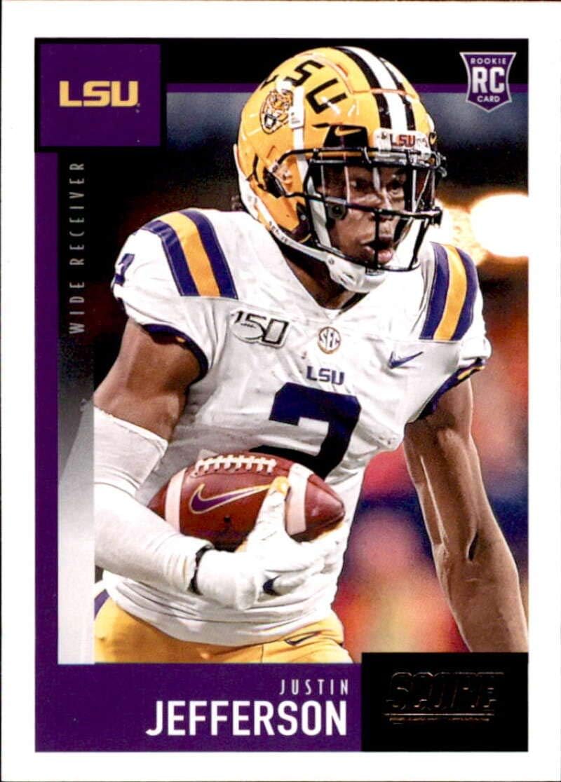 2020 Score 430 Justin Jefferson LSU Tigers Rookie Football