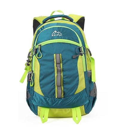 RUIPAI Green Trekking Backpack Waterproof Hiking Bag Rucksack for Men with 15.6 inch Laptop?D-25