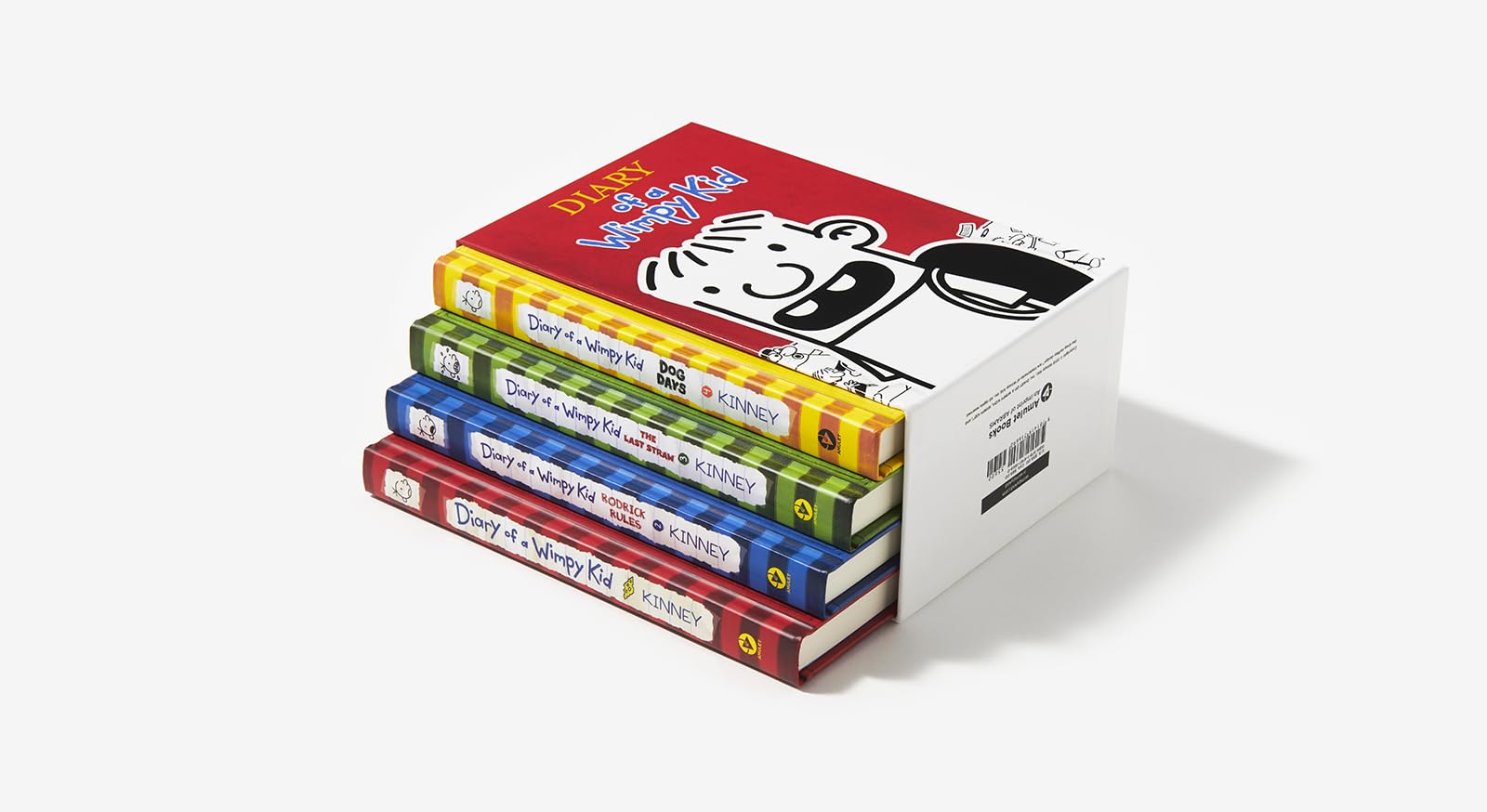 Diary of a Wimpy Kid Box of Books 1-4 Hardcover Gift Set: Diary of a Wimpy Kid, Rodrick Rules, The Last Straw, Dog Days