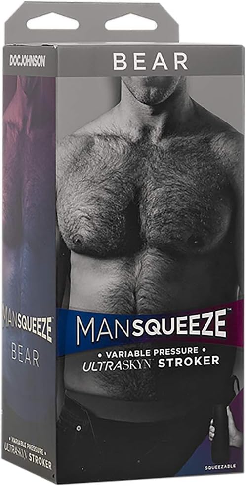 Man Squeeze, Bear, ULTRASKYN Stroker for Men, Lifelike Ass Shape, Adjustable Suction, Tight Hole, Body-Safe - Image 3