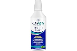 CloSYS Mouth Sore Mouthwash Cleanses and Heals Oral Sores and Canker Sores in Mouth Alcohol-Free Hydrogen Peroxide Mouthwash Non-Burning and Non-Irritating 16 oz