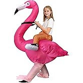 Arokibui Inflatable Flamingo Costume Blow up Animal Costume Cosplay Party Christmas Halloween Suit Parade Carnival Suit