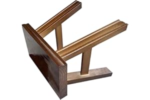 JECOMPRIS Wooden Footstool Small Step Stool Rustic Pine Wood Stool for Adults Bathroom Kitchen Use