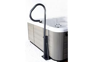 Cover Valet Spa Side Handrail: Swivel with Soft Blue Led Mood Light
