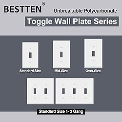 BESTTEN 50 Pack Toggle Light Switch