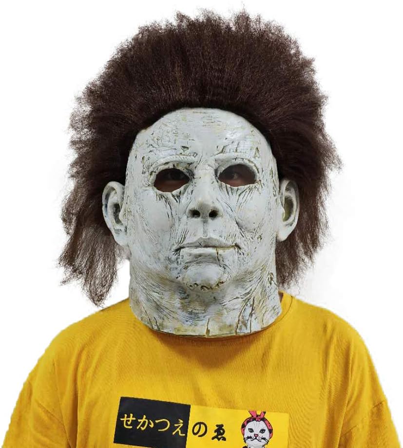 Halloween Michael Myers Mask Horror Cosplay Adult Latex Full Face Helmet Party Scary Props