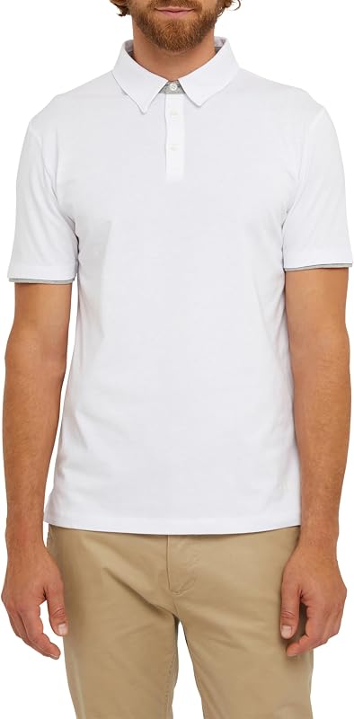 M Polo Jersey, Blanc Optique, S Homme