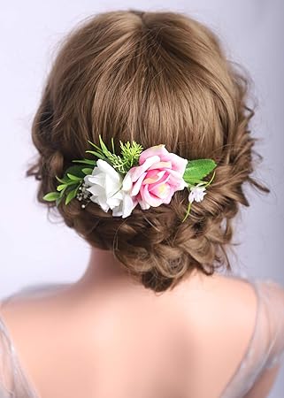 Deniferymakeup Peigne à Cheveux De Mariage Rustique Fleur De