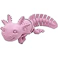 3D Printed Articulated Flexi Axolotl Fidget Toy (Forest Green)