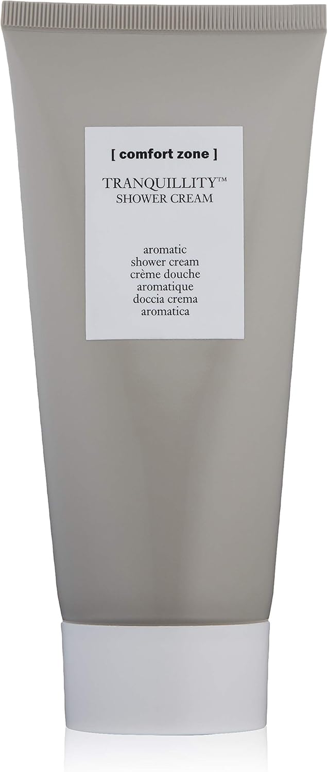 Comfort Zone Tranquillity Shower Cream, 200 ml Bottle, Aromatic Amaranth, Essential Oils, Silky Smooth Skin