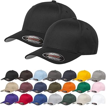 black fitted ball cap