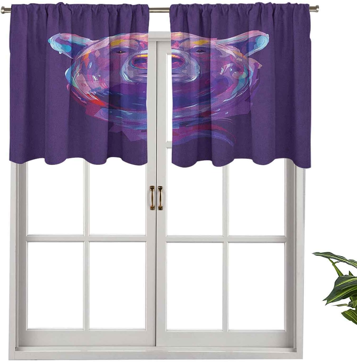 Amazon.com: UV Blockout Curtain Valance Portrait with Digital
