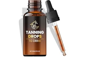 GULIQI Drinkable Tanning Drops, Sunless Tanning Drops to Drink, Promotes Natural Skin Tone, Nourishing and Moisturizing - 60ml (1 Bottle)