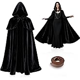 Sunlisky Renaissance Costumes Cloak with Hood Arm Holes Women Medieval Hooded Cape for Halloween Cosplay