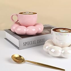 Koythin Ceramic Coffee Mug with Saucer