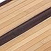 SONGMICS Divided Laundry Hamper Two-section Basket Double Dirty Clothes Storage Sorter with Lid Handles and Removable Liner Natural Bamboo Color ULCB64Y