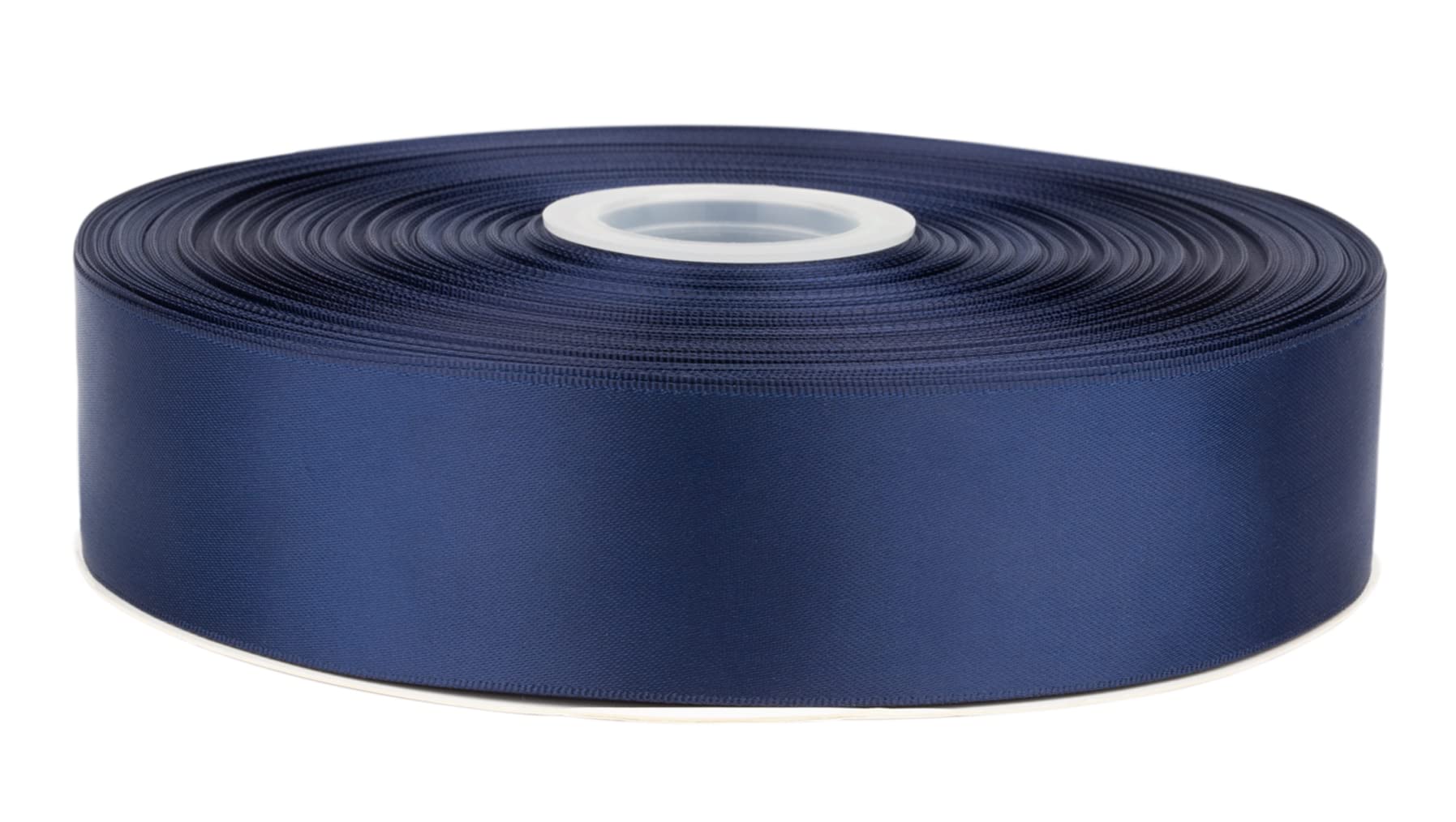 Fondersy 91 Meters Navy Double Faced Satin Ribbon - 38mm Width for Wedding, Gift Wrapping, Floral Arrangement and Crafts