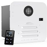 Novieex RV Water Heater, 60,000 BTU On-Demand Instant Tankless Hot Water Heater, 15"×15" White Door, 12V DC LPG Propane with 
