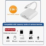 SHUXIA SD/TF Card Reader for iPhone iPad 2 in 1 USB Camera Adapter view 3