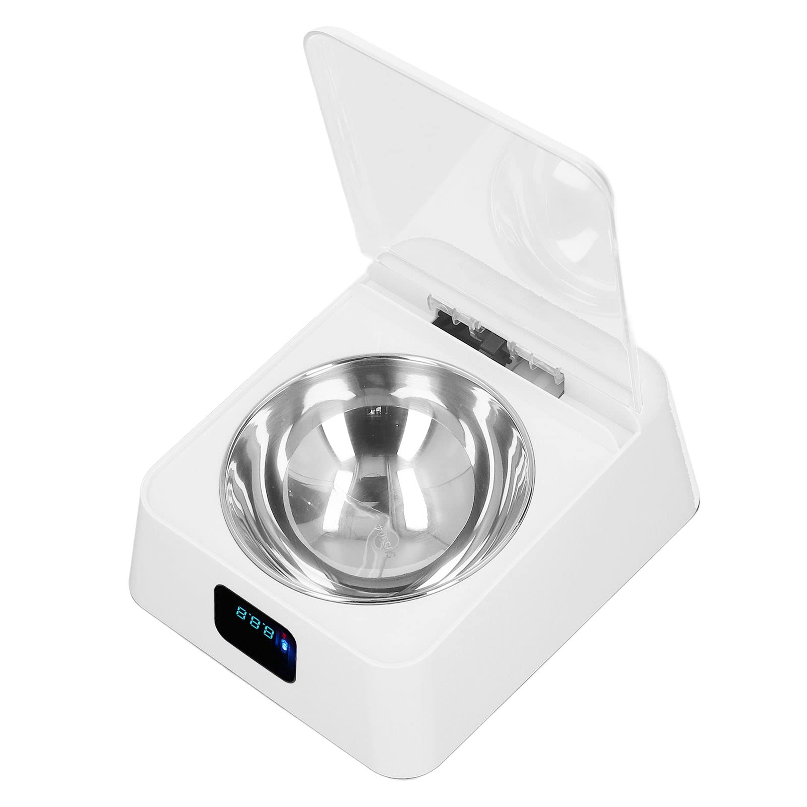 Open Lid Pet Feeder IR Induction Toxic Rechargeable Automatic Smart Cat Feeder 350ML Sensitive Dog for Medium Pets