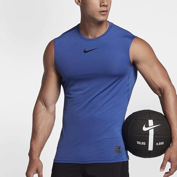 nike pro men's fitted sleeveless shirt