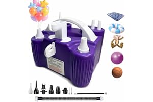 Electric Balloon Pump,4-in-1 Portable Electric Air Balloon Blower Machine for All Balloons, Air Pump for Sports Balls, Inflat