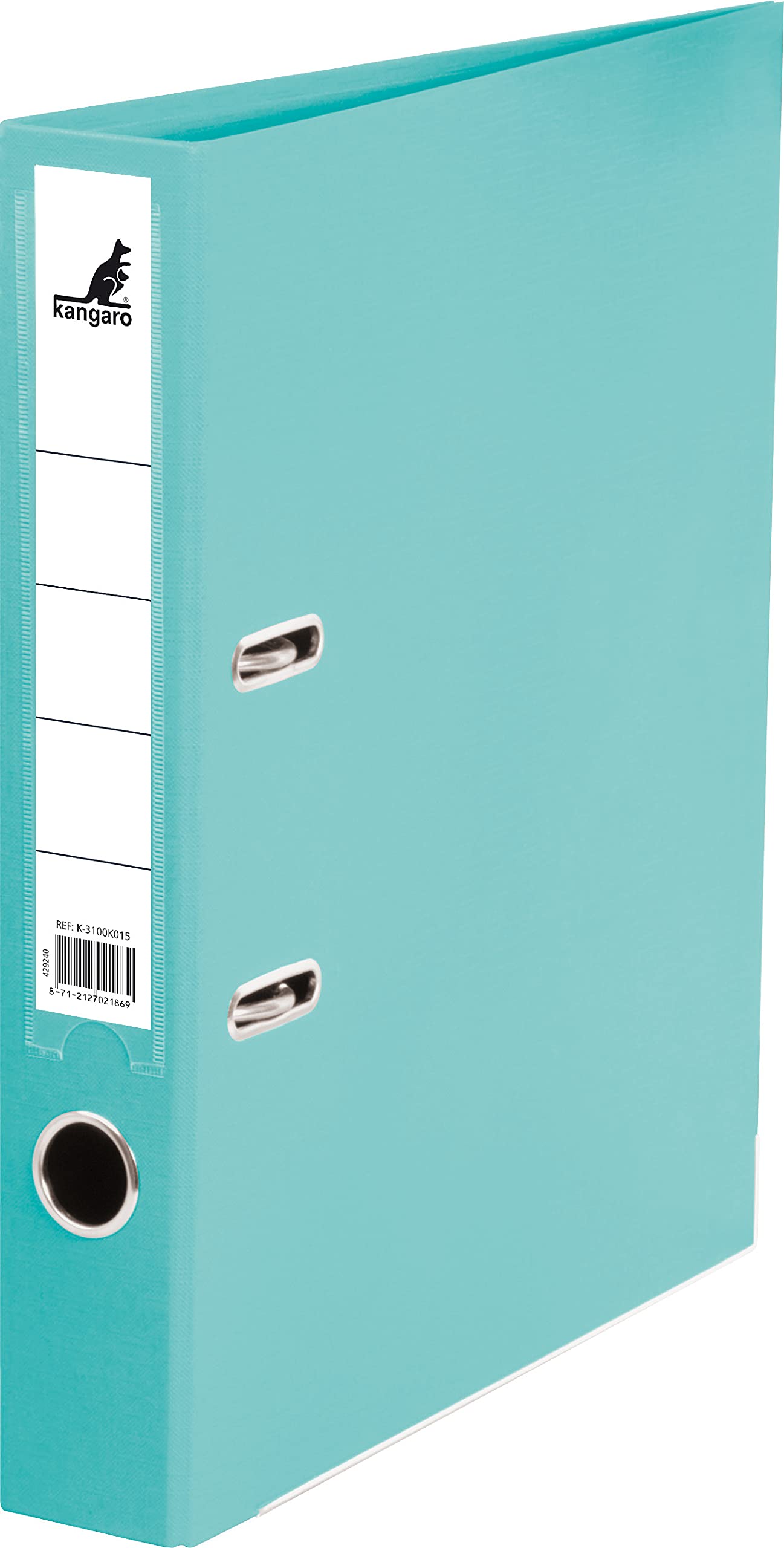 Kangaro Polypropylene Plastic Folder 5 cm Spine Width DIN A4 Turquoise Colour