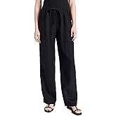Vince Women's Mid Waist Tie Front Pull On Pants