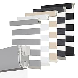 Persilux No Drill No Tool Zebra Blinds Dual Layer